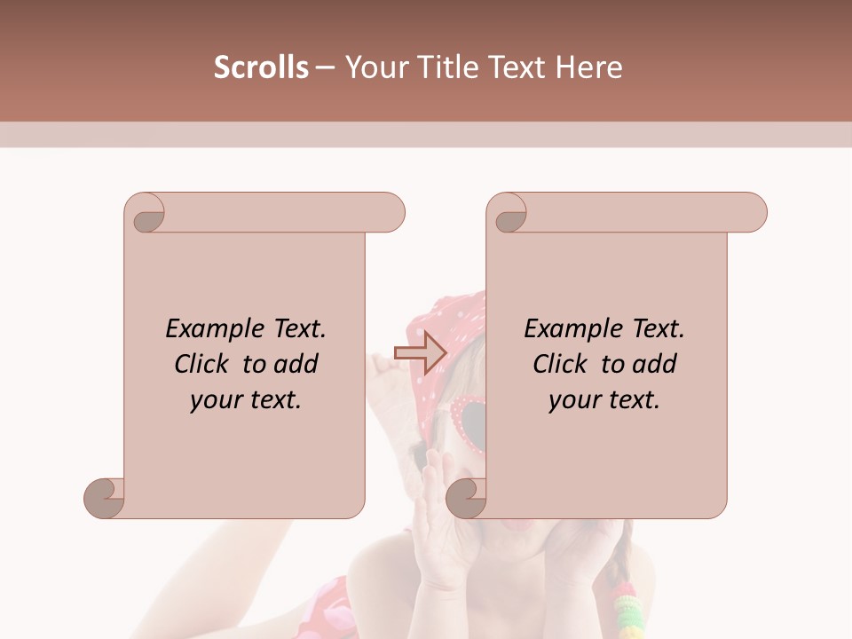 A Little Girl Laying On The Ground Wearing Sunglasses And A Red Hat PowerPoint Template