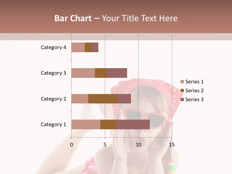 A Little Girl Laying On The Ground Wearing Sunglasses And A Red Hat PowerPoint Template