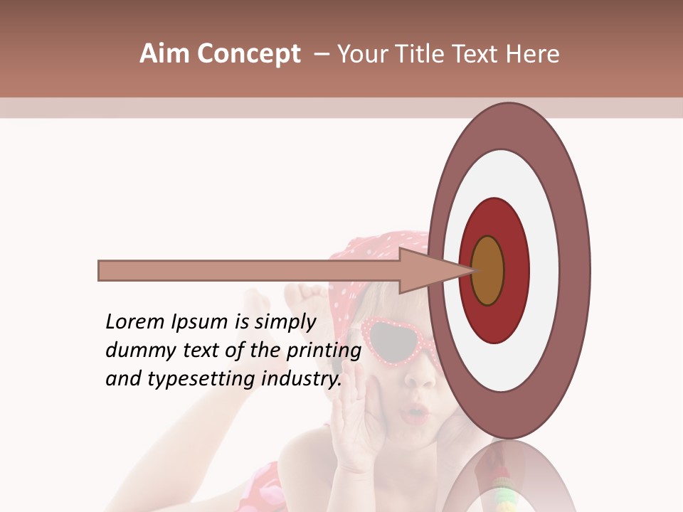 A Little Girl Laying On The Ground Wearing Sunglasses And A Red Hat PowerPoint Template