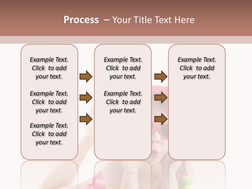 A Little Girl Laying On The Ground Wearing Sunglasses And A Red Hat PowerPoint Template