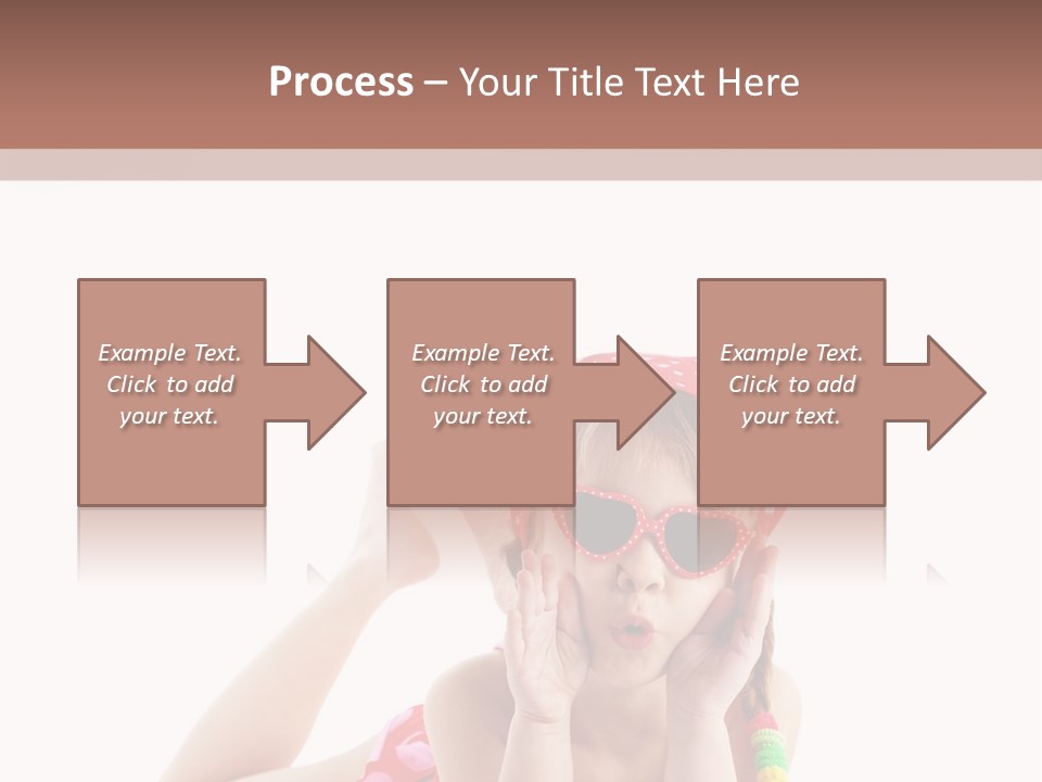 A Little Girl Laying On The Ground Wearing Sunglasses And A Red Hat PowerPoint Template