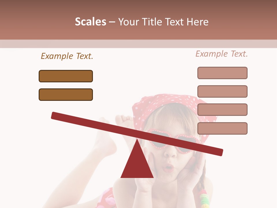 A Little Girl Laying On The Ground Wearing Sunglasses And A Red Hat PowerPoint Template