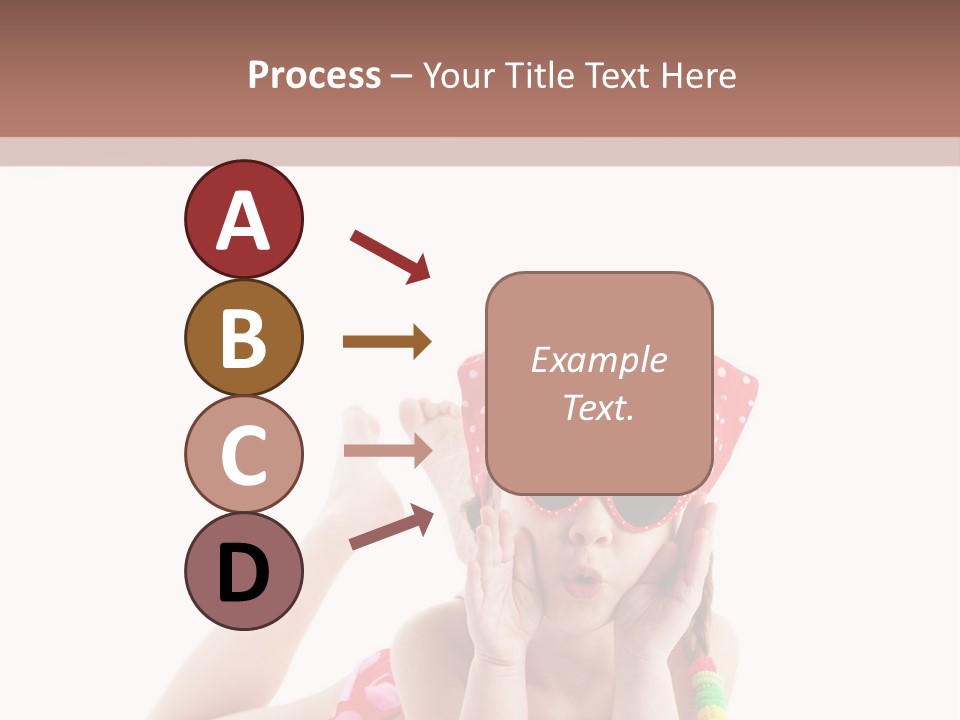 A Little Girl Laying On The Ground Wearing Sunglasses And A Red Hat PowerPoint Template