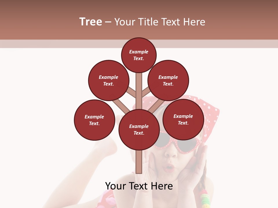 A Little Girl Laying On The Ground Wearing Sunglasses And A Red Hat PowerPoint Template