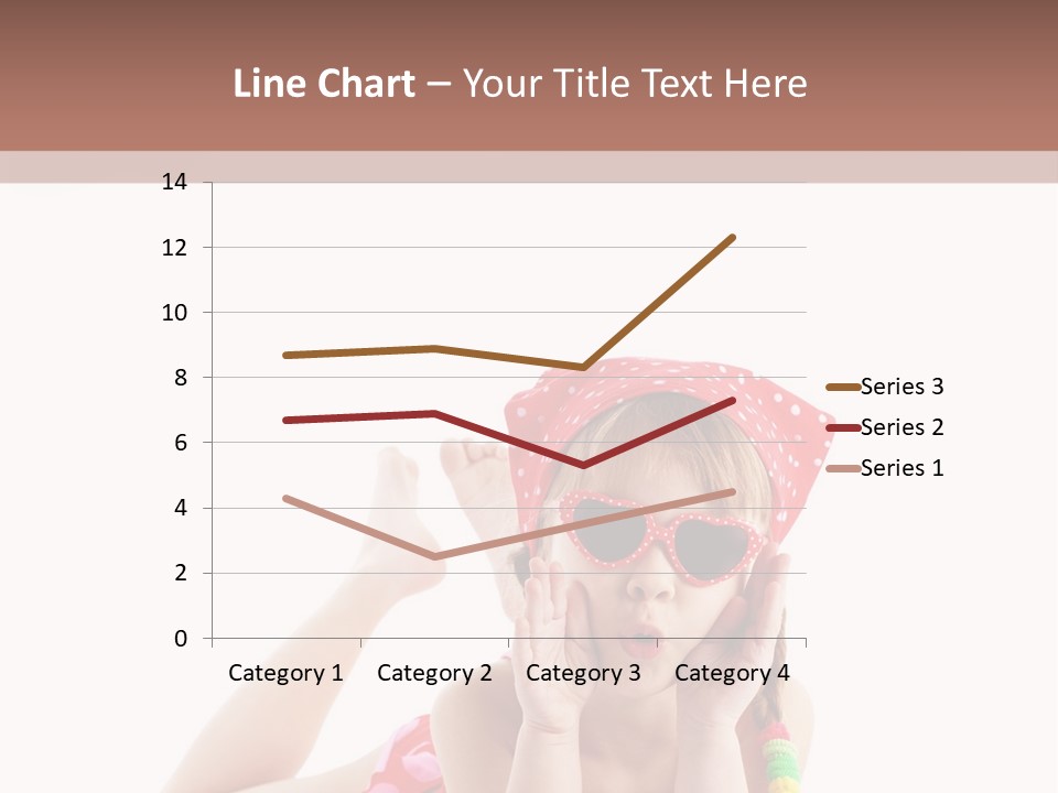 A Little Girl Laying On The Ground Wearing Sunglasses And A Red Hat PowerPoint Template