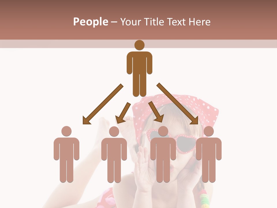 A Little Girl Laying On The Ground Wearing Sunglasses And A Red Hat PowerPoint Template