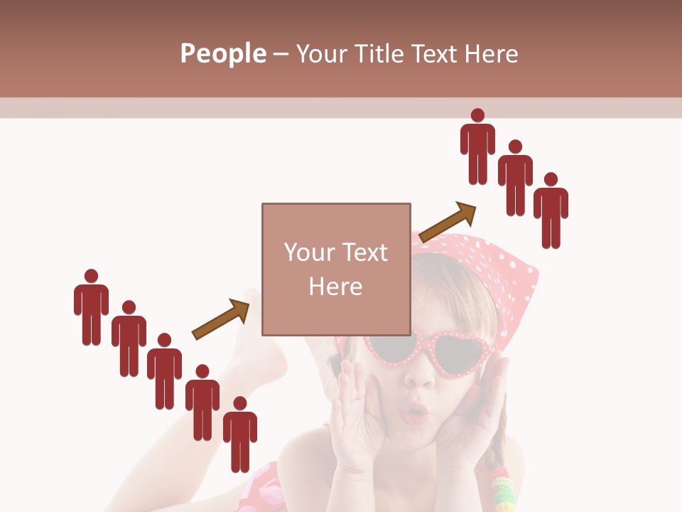 A Little Girl Laying On The Ground Wearing Sunglasses And A Red Hat PowerPoint Template