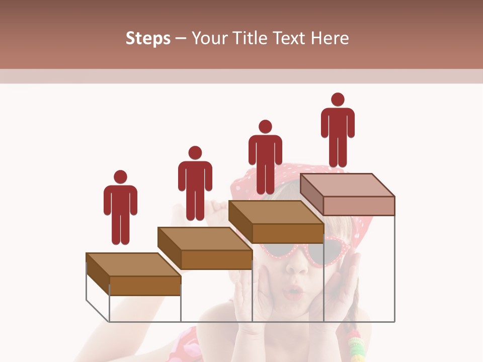 A Little Girl Laying On The Ground Wearing Sunglasses And A Red Hat PowerPoint Template