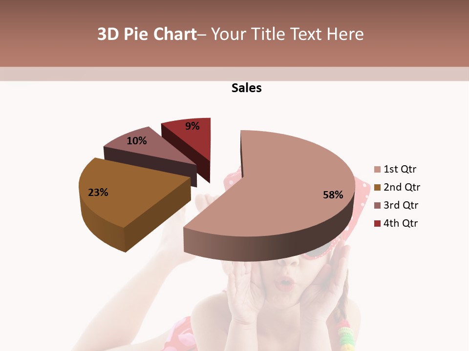 A Little Girl Laying On The Ground Wearing Sunglasses And A Red Hat PowerPoint Template