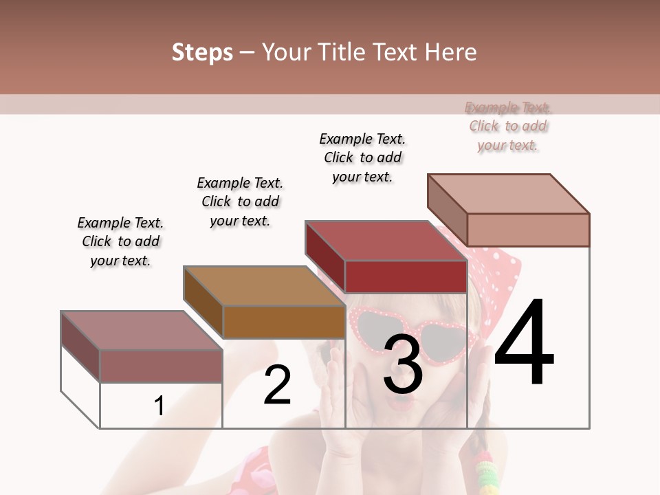 A Little Girl Laying On The Ground Wearing Sunglasses And A Red Hat PowerPoint Template