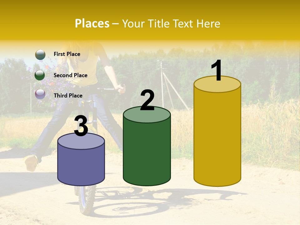 Model Sun Smiling PowerPoint Template