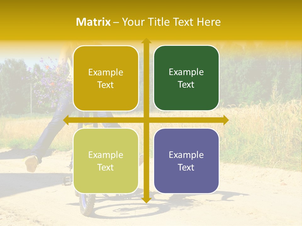 Model Sun Smiling PowerPoint Template