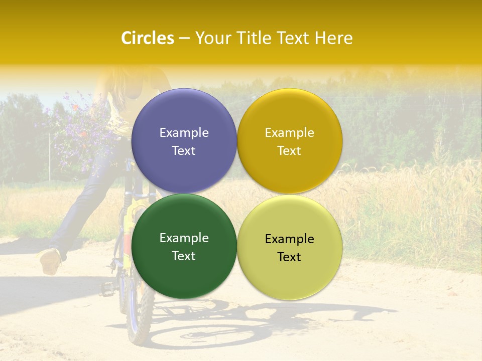 Model Sun Smiling PowerPoint Template