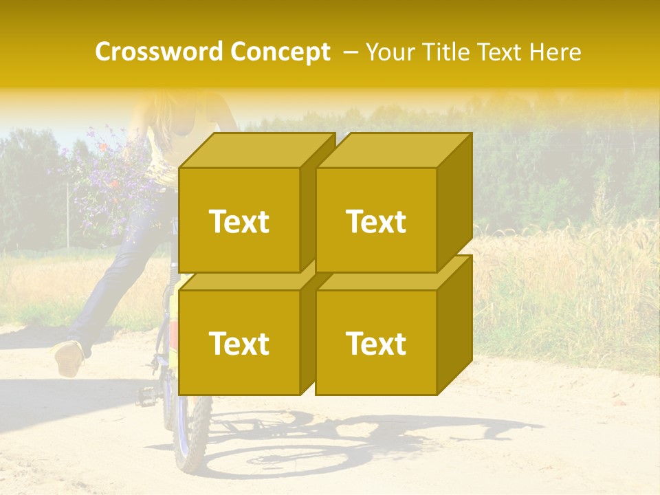 Model Sun Smiling PowerPoint Template