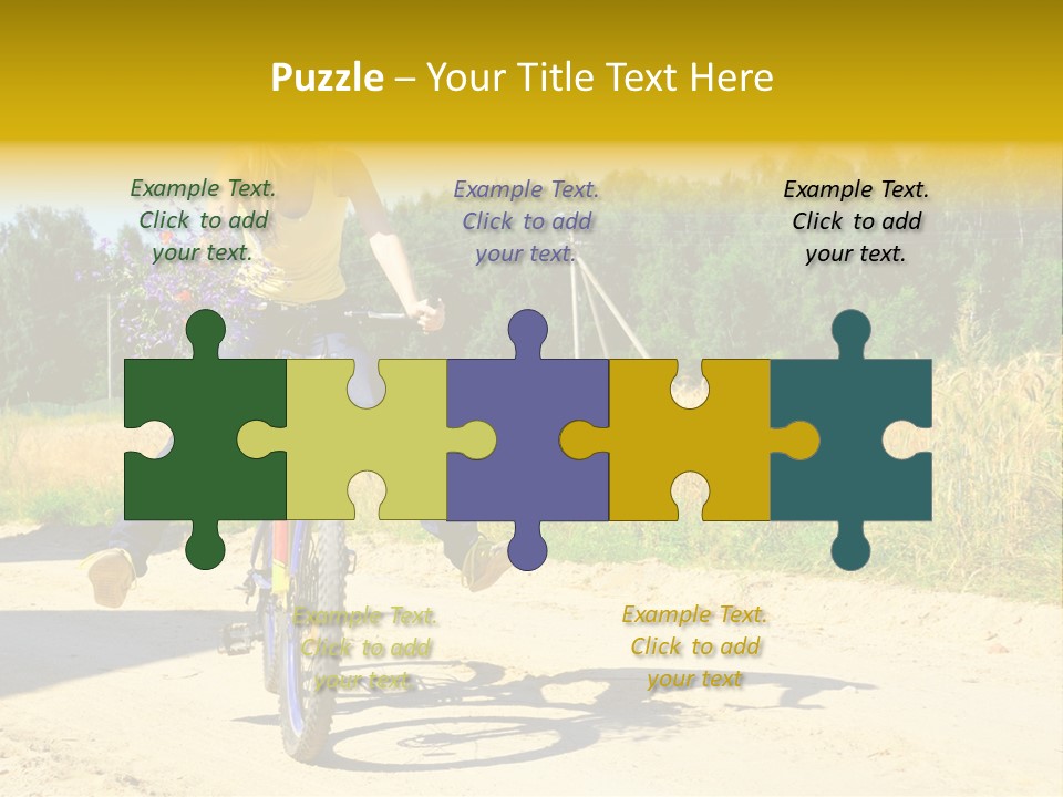 Model Sun Smiling PowerPoint Template