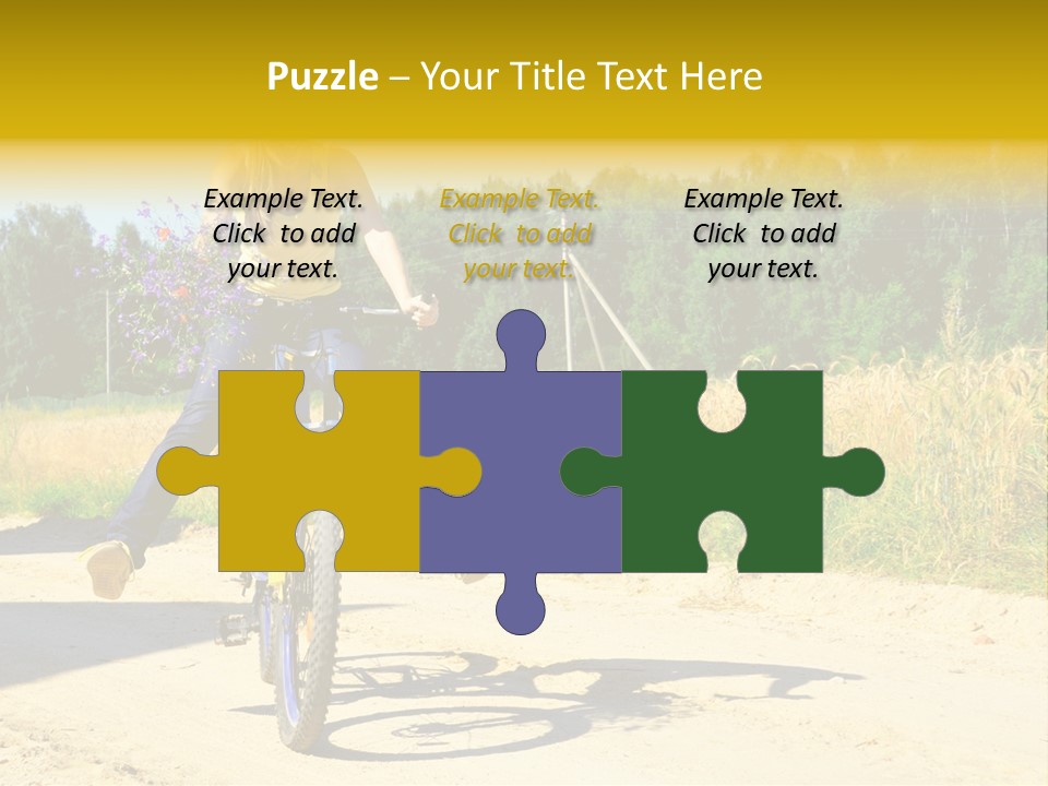 Model Sun Smiling PowerPoint Template