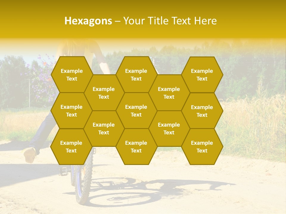 Model Sun Smiling PowerPoint Template