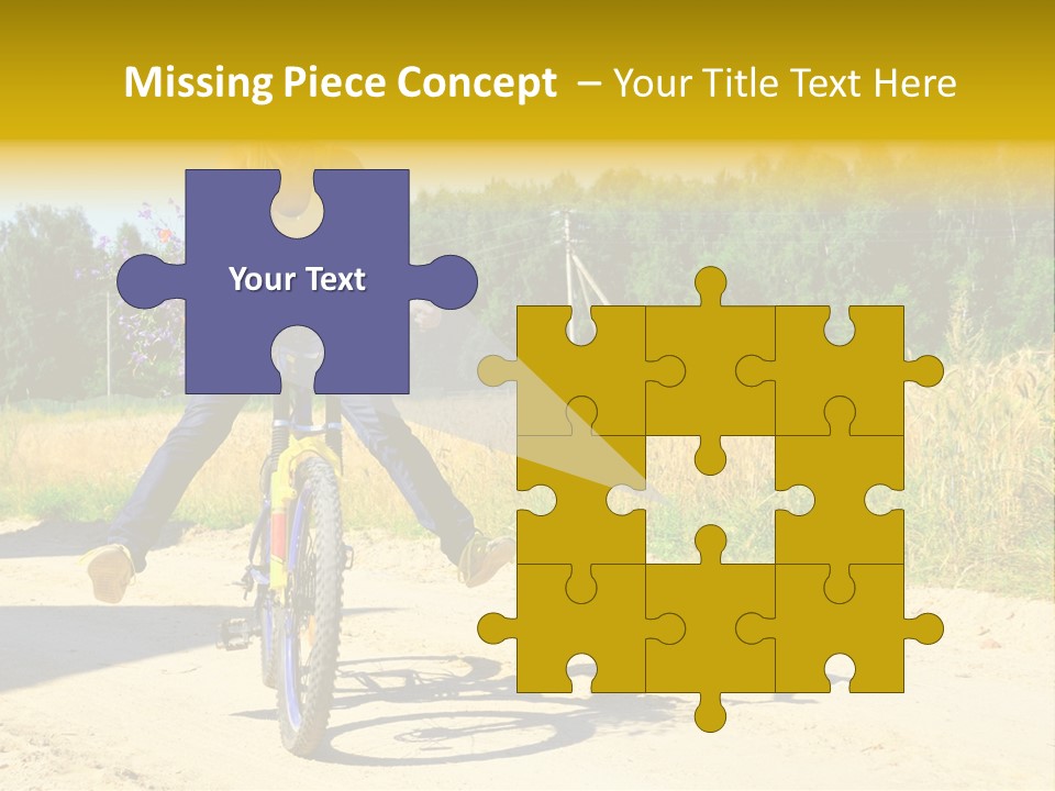 Model Sun Smiling PowerPoint Template