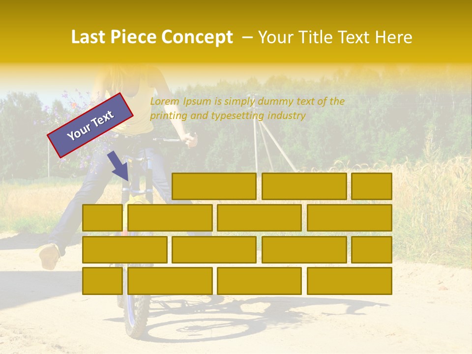 Model Sun Smiling PowerPoint Template