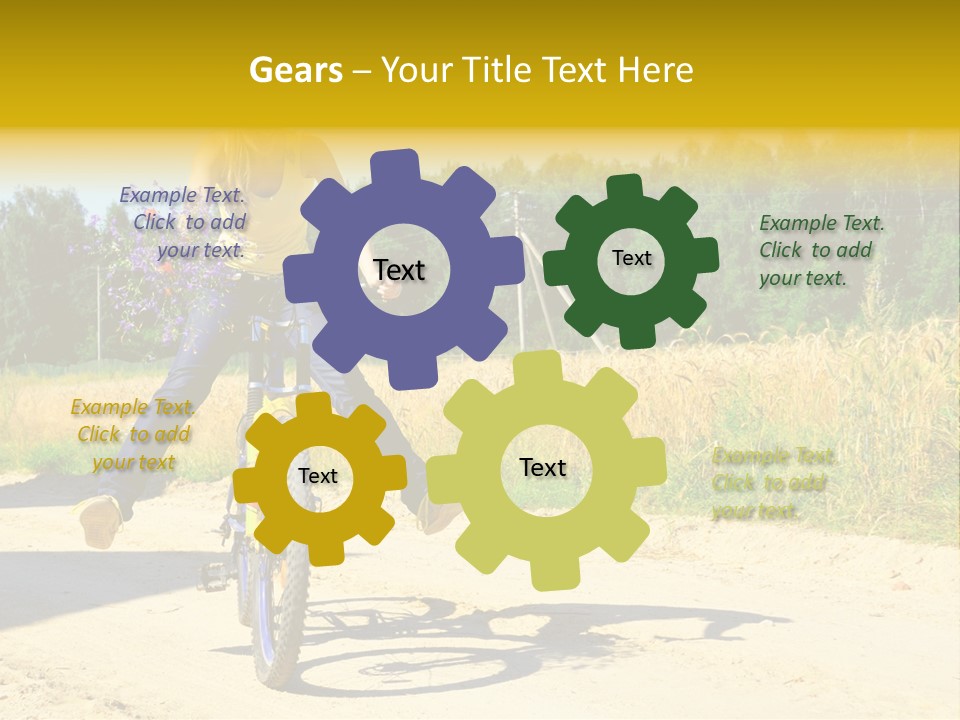 Model Sun Smiling PowerPoint Template