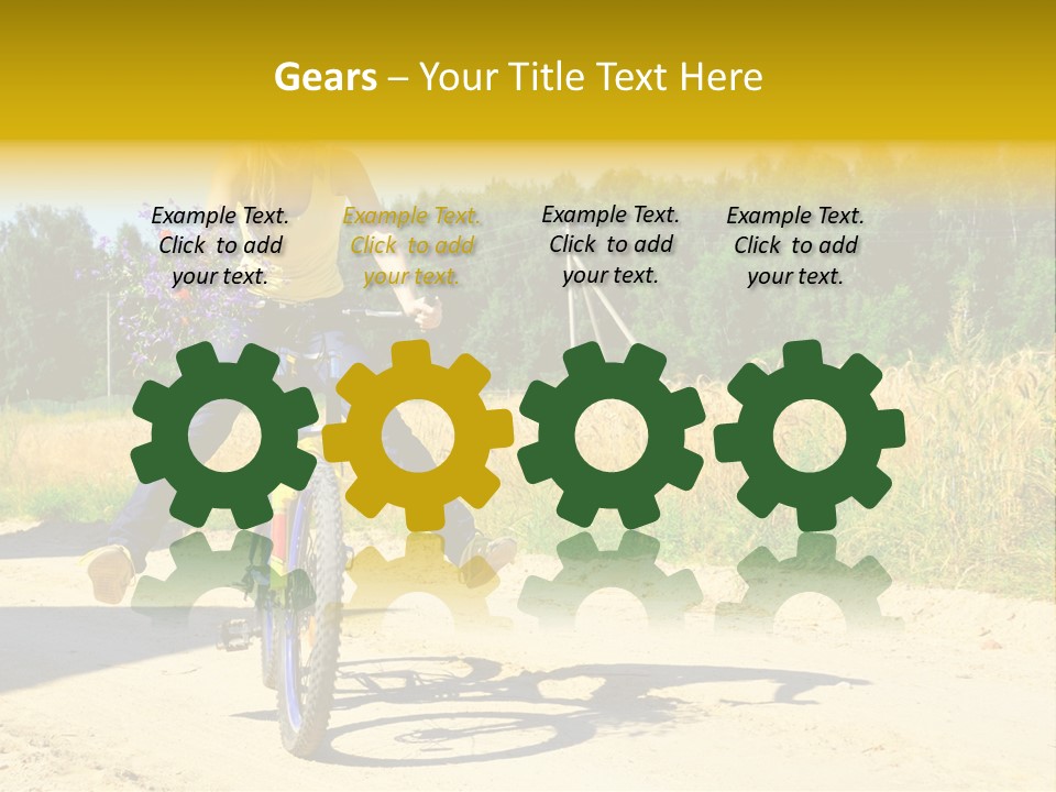 Model Sun Smiling PowerPoint Template