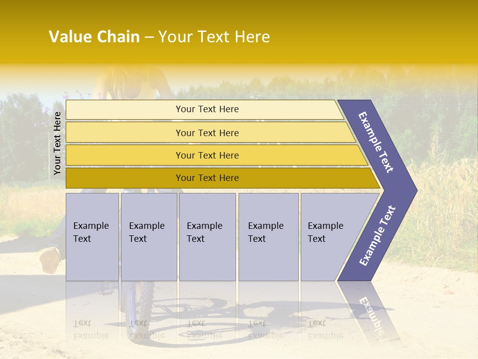 Model Sun Smiling PowerPoint Template
