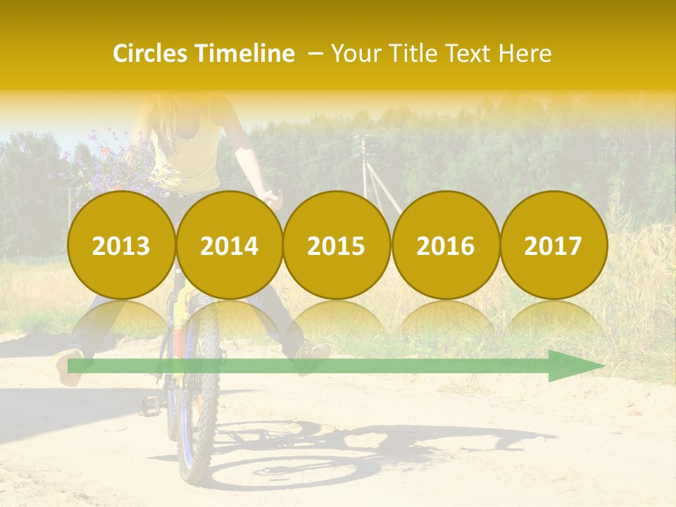 Model Sun Smiling PowerPoint Template