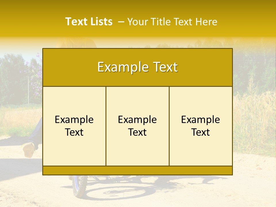 Model Sun Smiling PowerPoint Template