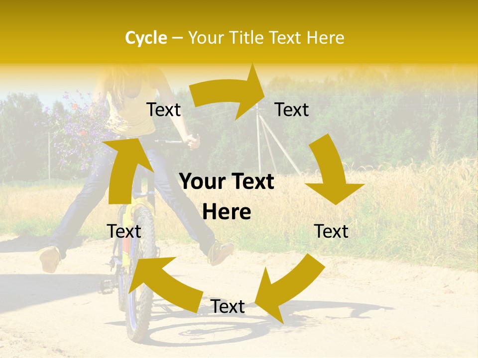 Model Sun Smiling PowerPoint Template