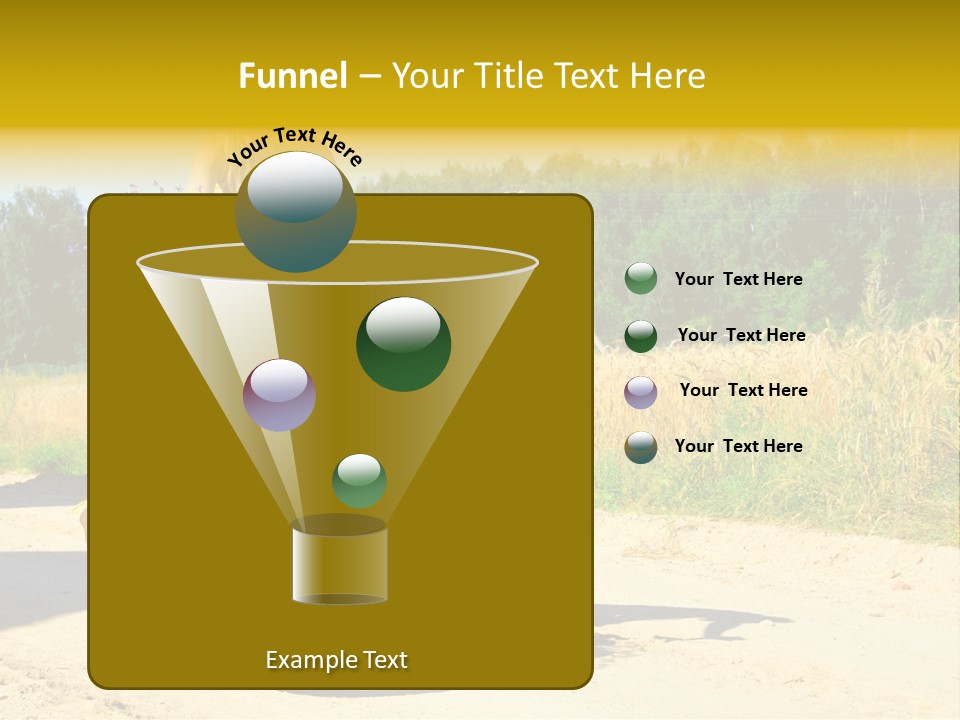 Model Sun Smiling PowerPoint Template