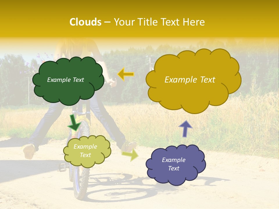 Model Sun Smiling PowerPoint Template