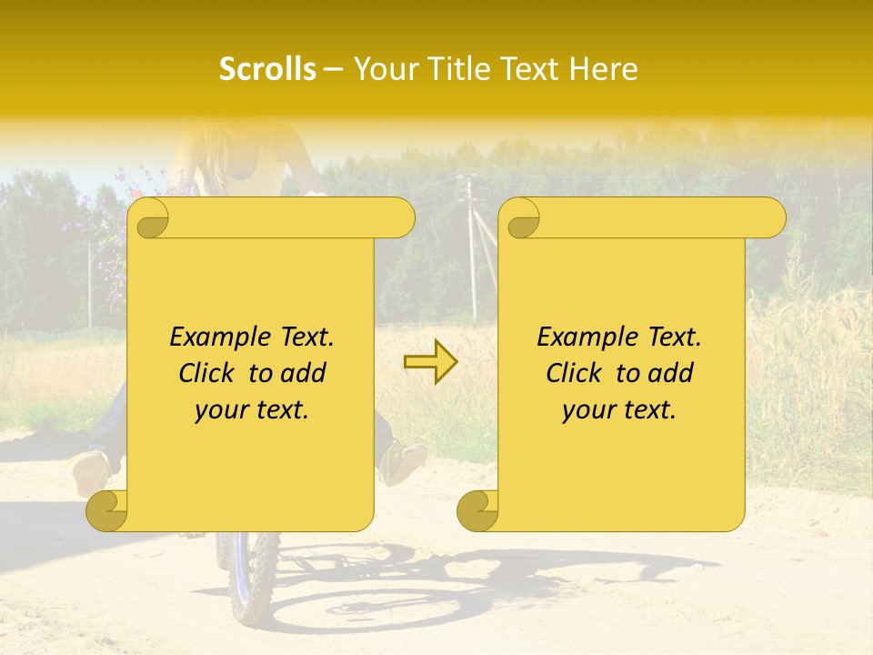 Model Sun Smiling PowerPoint Template
