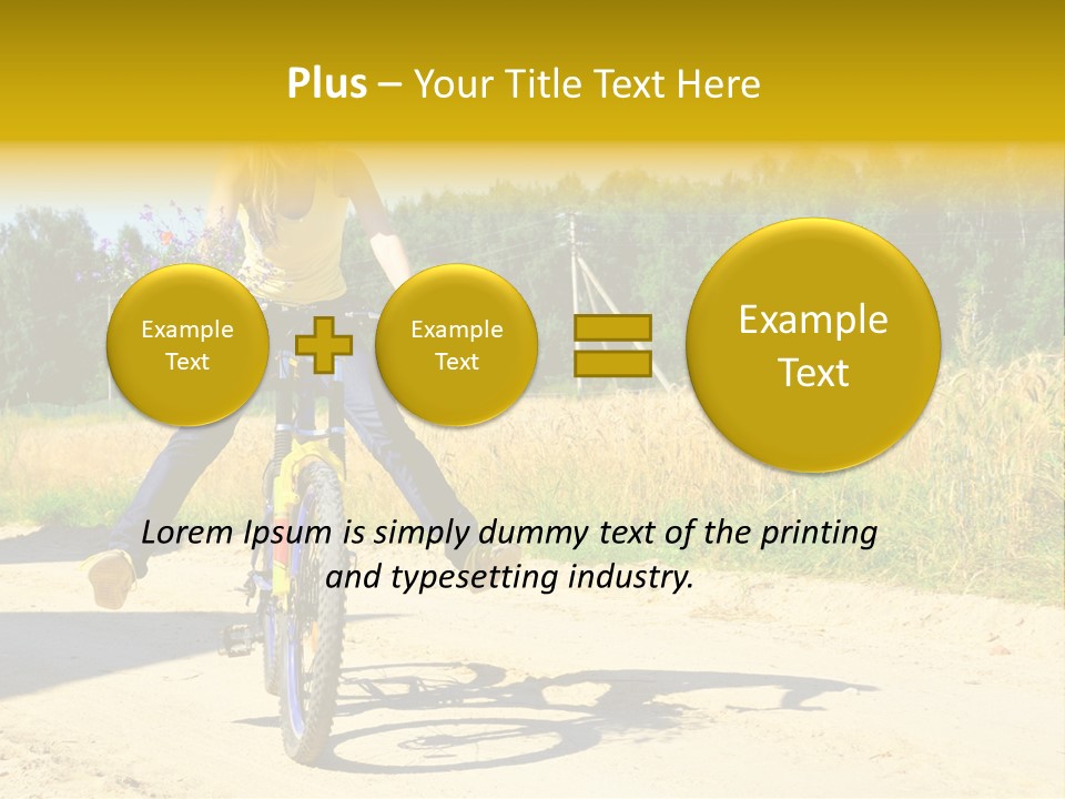 Model Sun Smiling PowerPoint Template