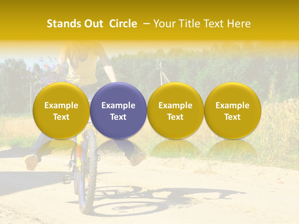 Model Sun Smiling PowerPoint Template