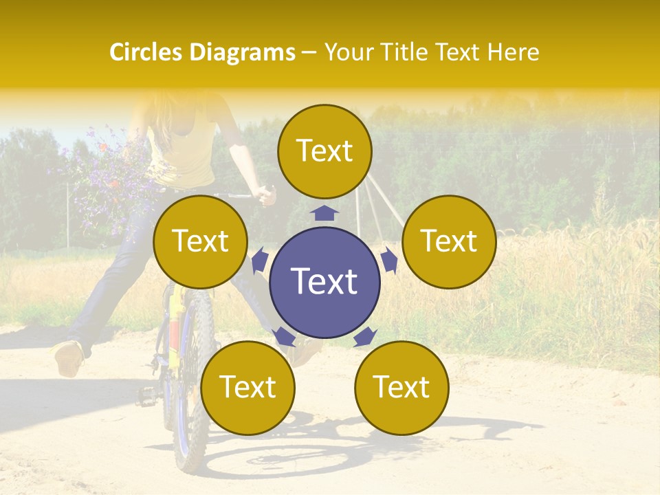 Model Sun Smiling PowerPoint Template