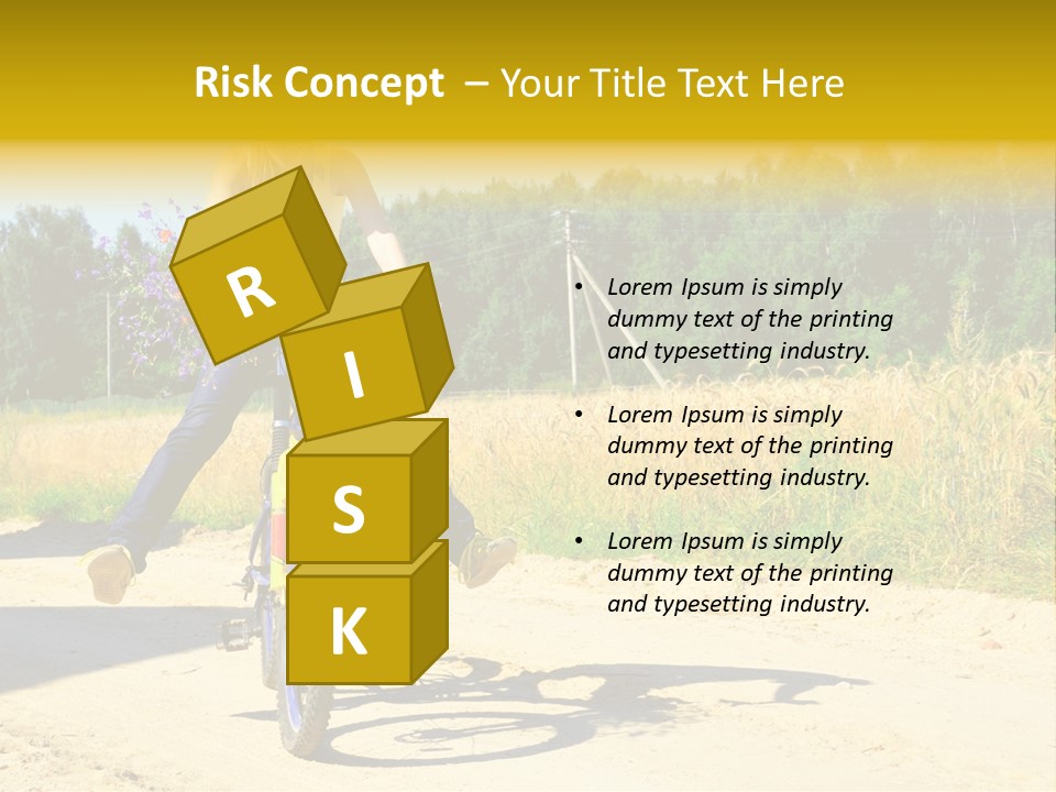 Model Sun Smiling PowerPoint Template