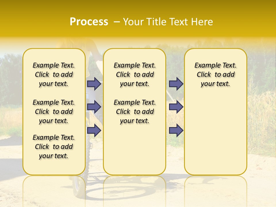 Model Sun Smiling PowerPoint Template