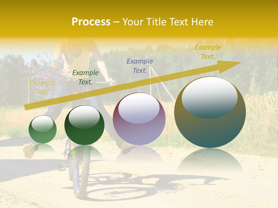 Model Sun Smiling PowerPoint Template