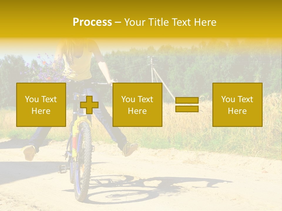 Model Sun Smiling PowerPoint Template