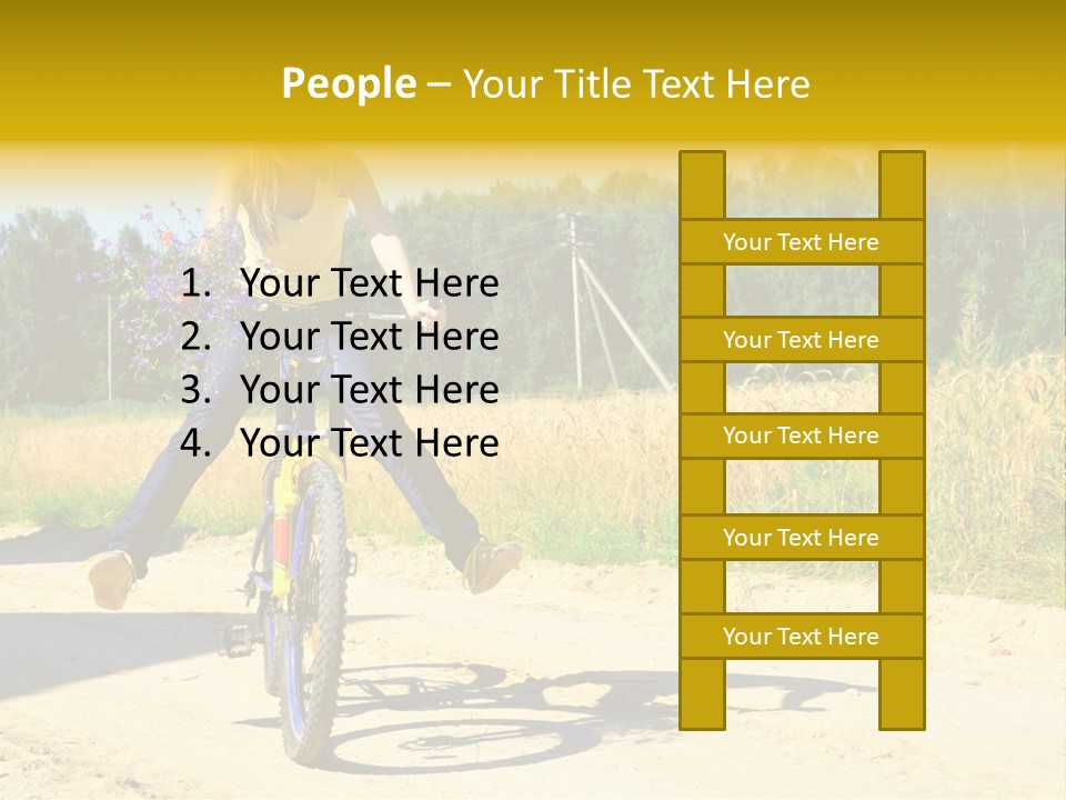 Model Sun Smiling PowerPoint Template