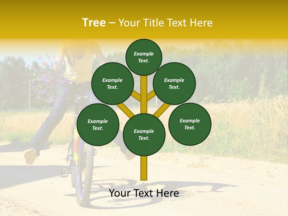 Model Sun Smiling PowerPoint Template