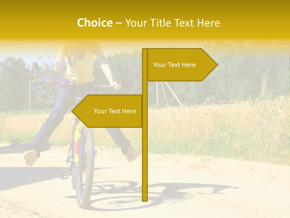 Model Sun Smiling PowerPoint Template