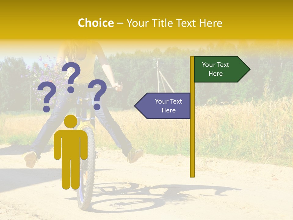 Model Sun Smiling PowerPoint Template