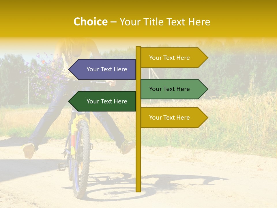 Model Sun Smiling PowerPoint Template