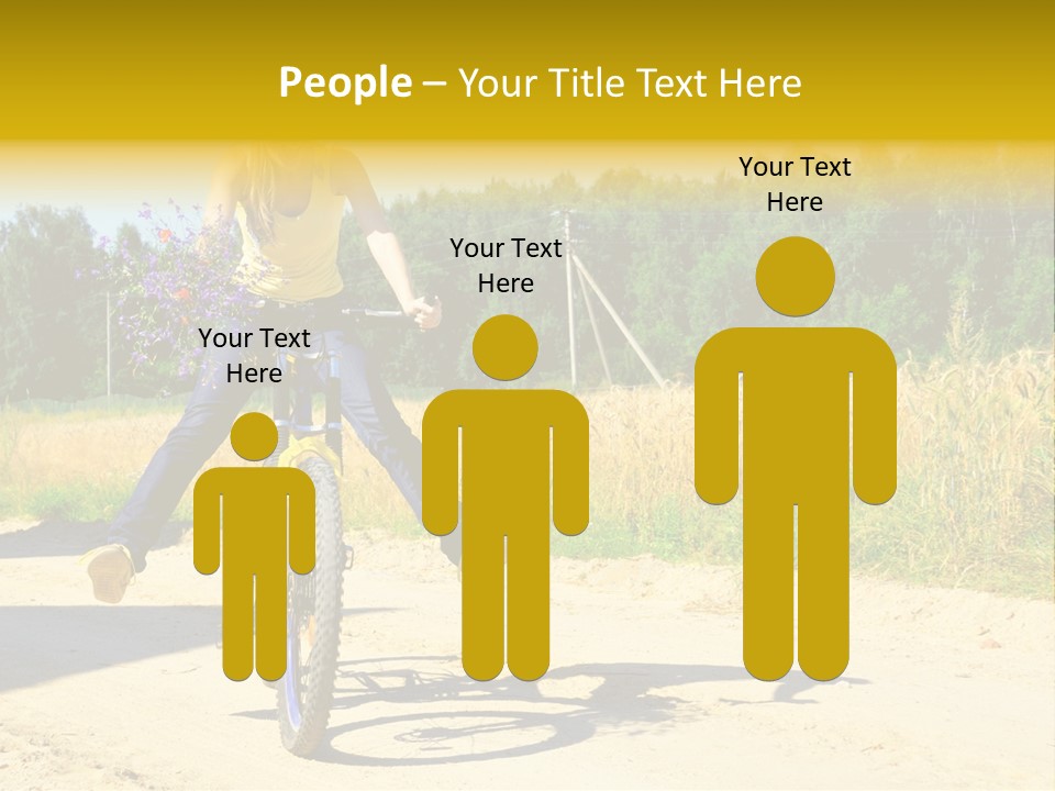 Model Sun Smiling PowerPoint Template