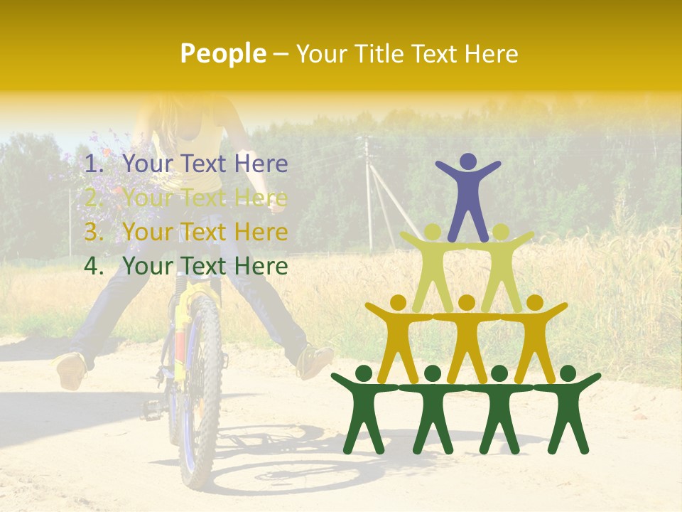 Model Sun Smiling PowerPoint Template