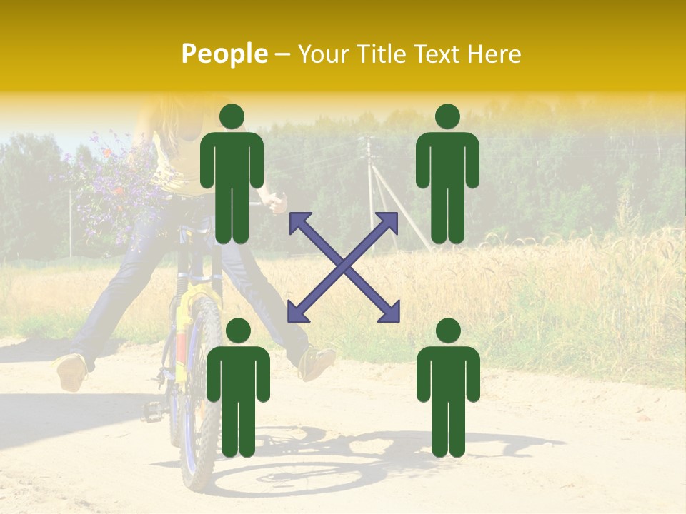 Model Sun Smiling PowerPoint Template