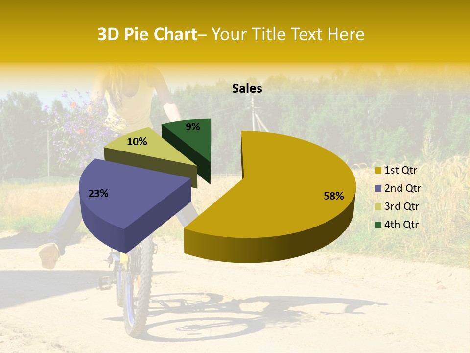 Model Sun Smiling PowerPoint Template