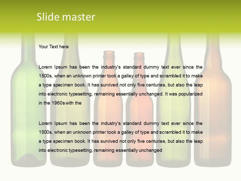 Glass White Background PowerPoint Template