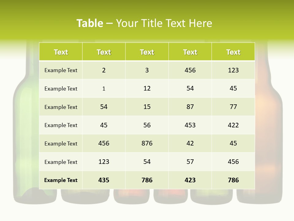 Glass White Background PowerPoint Template